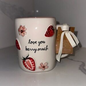 Rae Dunn Cream and Red Mug - Love You Berry Much